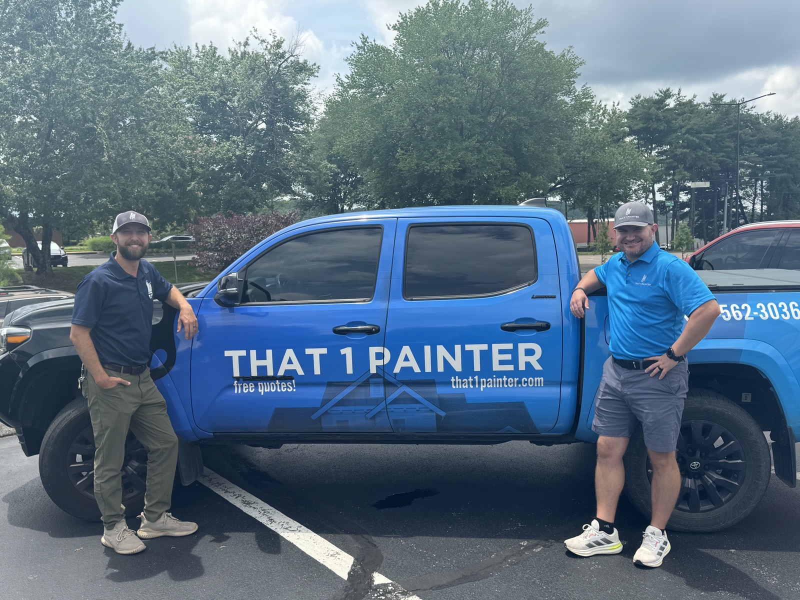 Lucas and Nick, location managers for That 1 Painter of Knoxville